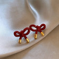 Cherry Bow Studs