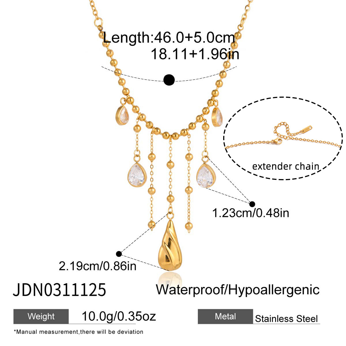 Golden Cascade Necklace