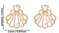 Golden Seashell Studs