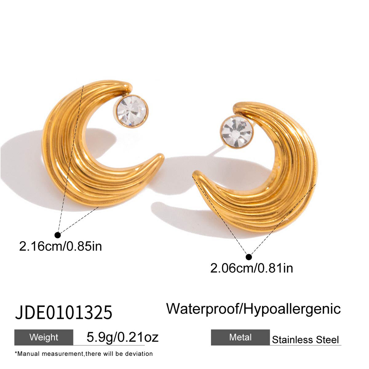 Crescent Studs