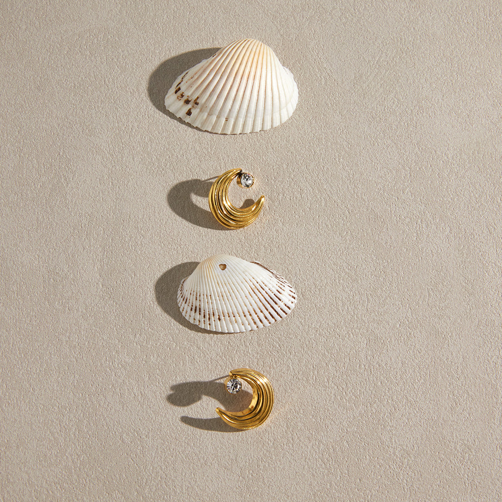 Crescent Studs
