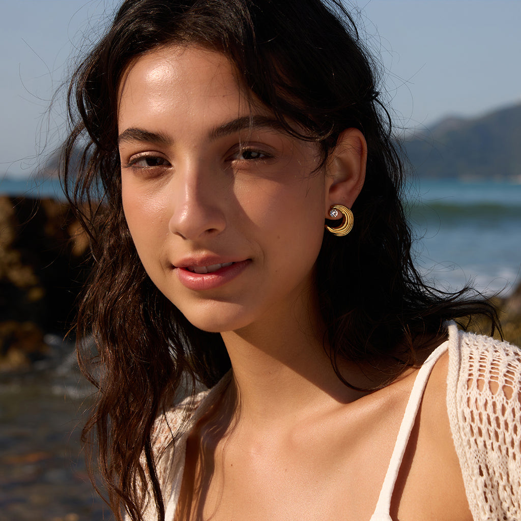 Crescent Studs