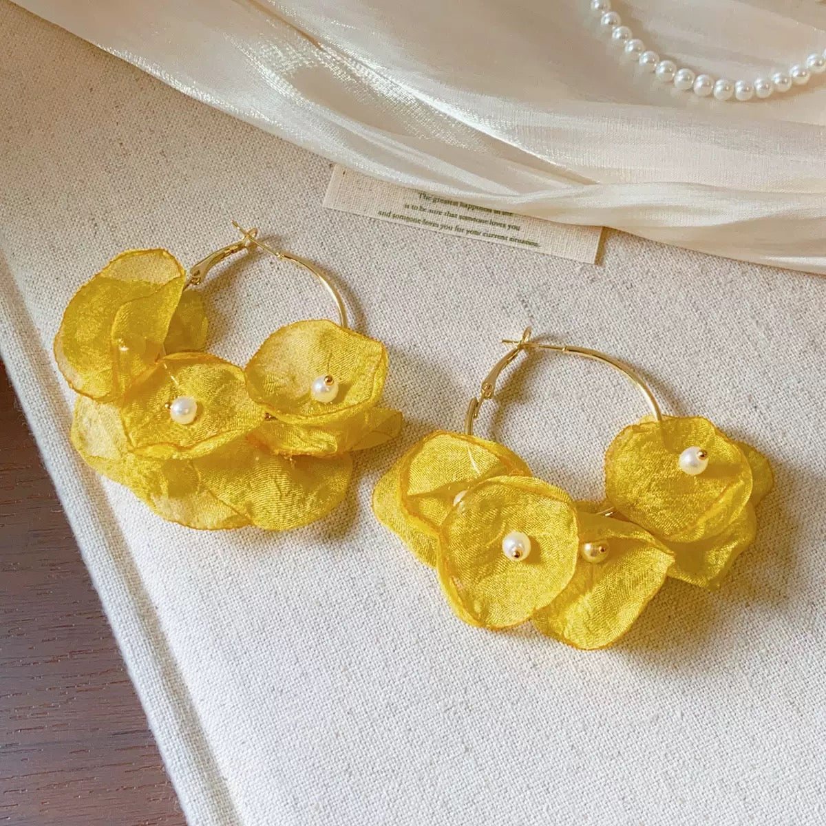 Golden Hour Bloom Hoops 🌼✨