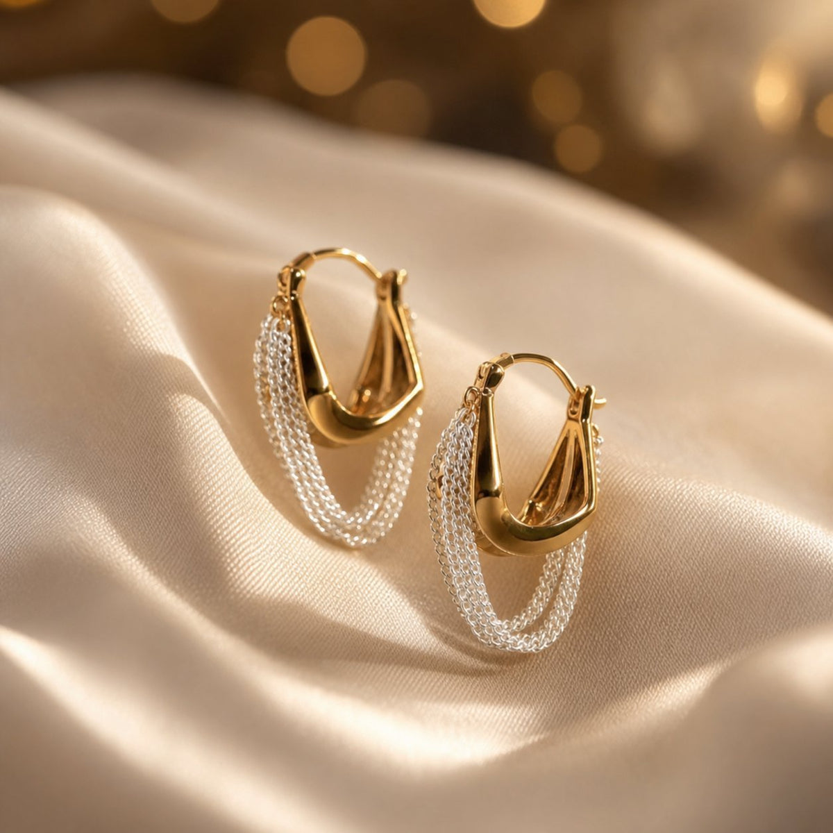 Lana Two-Tone Tassel Earrings