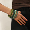 Green 4-Piece Bangle Stack