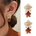 Latte Bloom Earrings ☁️🤎
