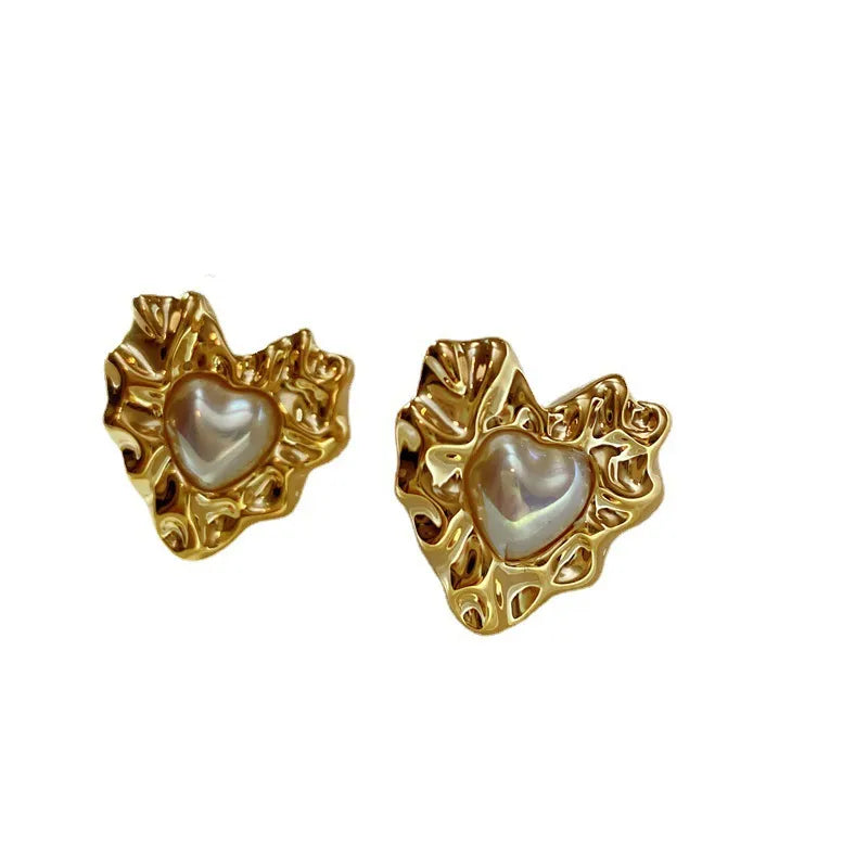 Dual-Tone Heart Studs