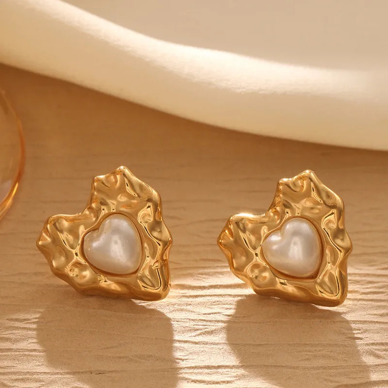 Dual-Tone Heart Studs