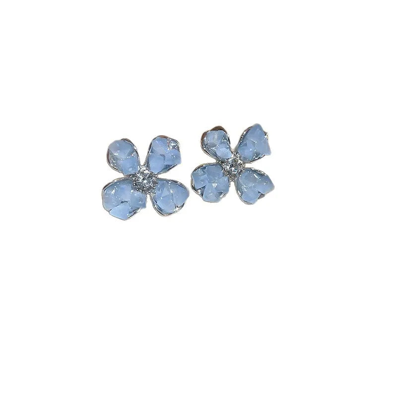 Baby Blue Blossom Studs